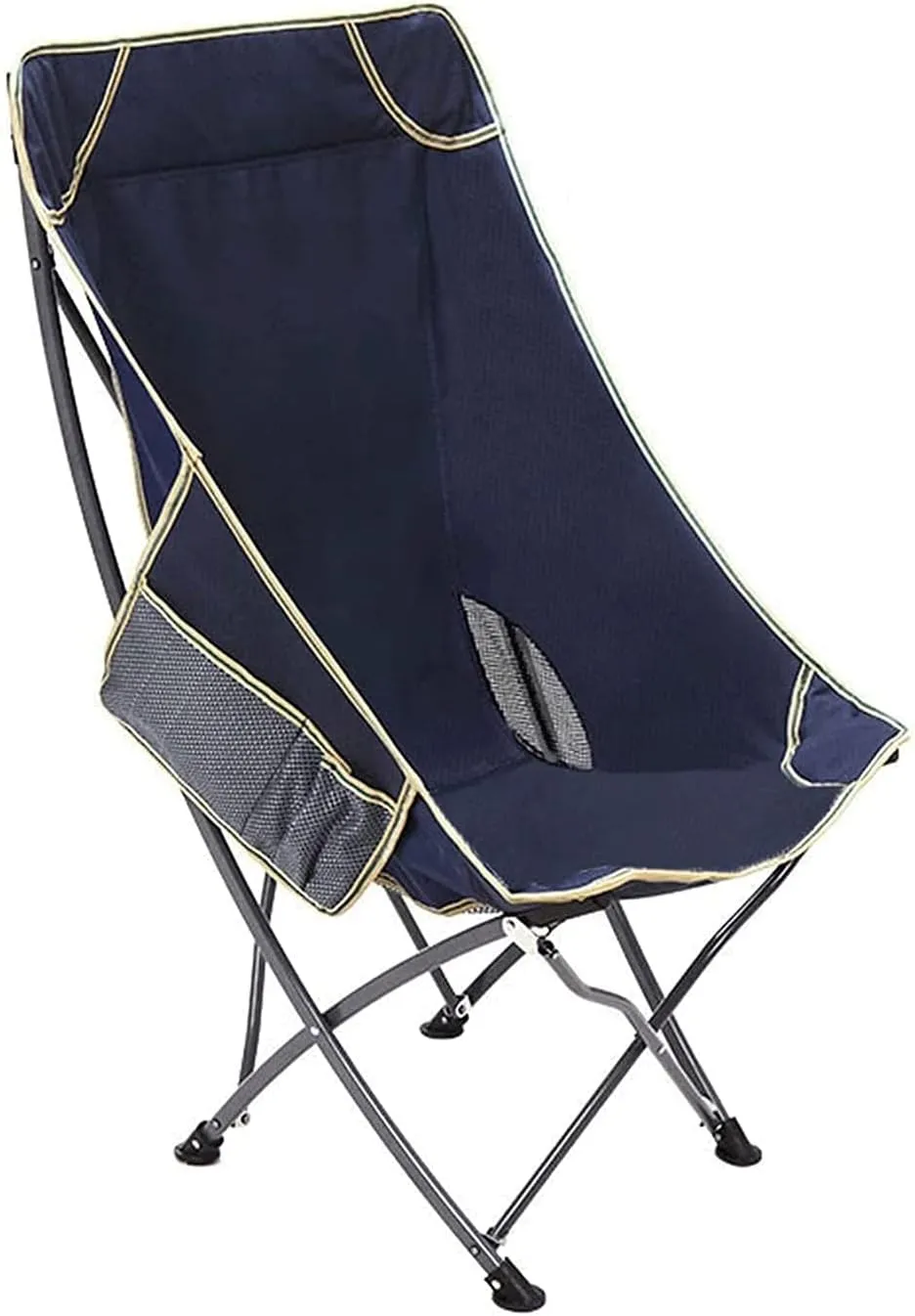 Folding Camping Chair, Fishing Stool Single Outdoor Folding Chair Camping Portable Sitting and Lying Dual-Purpose Beach Chair,for Camp, Picnic, Hiking (Color : A)