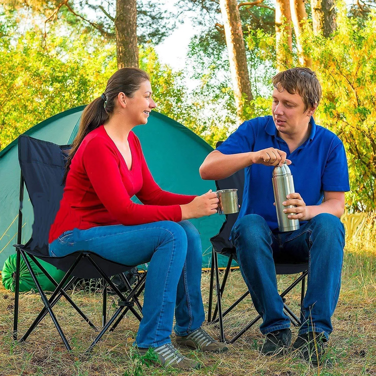 Folding Camping Chair | Portable Camp Travel Chair | Lightweight & Foldable