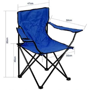 Folding Camping Chair | Portable Camp Travel Chair | Lightweight & Foldable