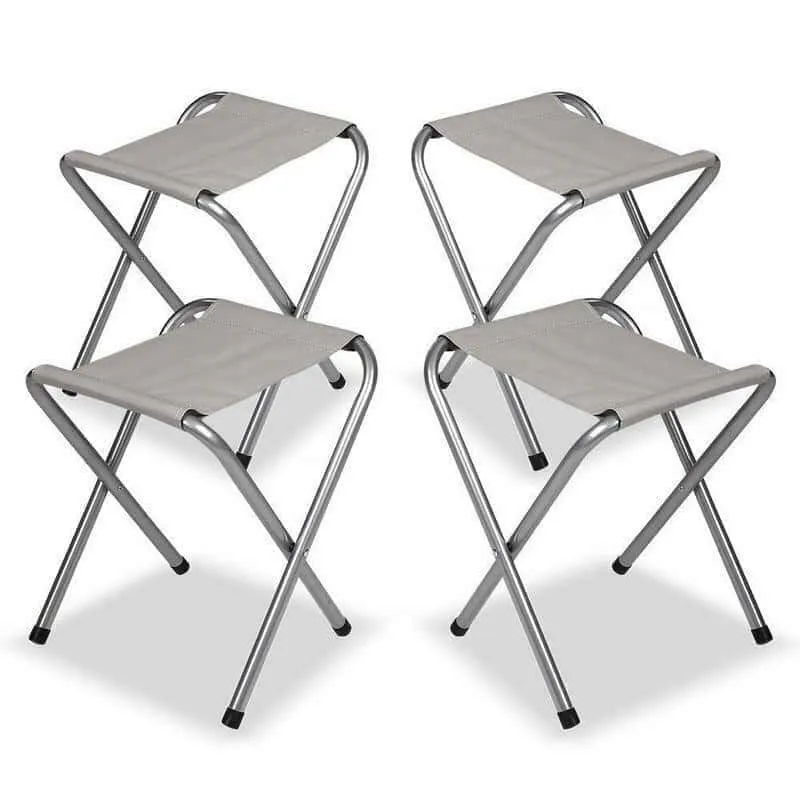 Folding Camping Table Set with 4 Portable Stools