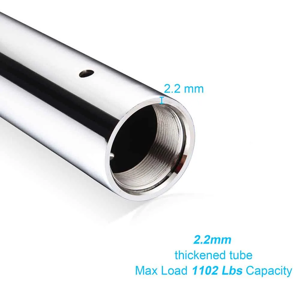 for Dancing Yescom Pole Home Exercise Cutting-edge software Supportive Fitness 10.8ft Pole Spinning