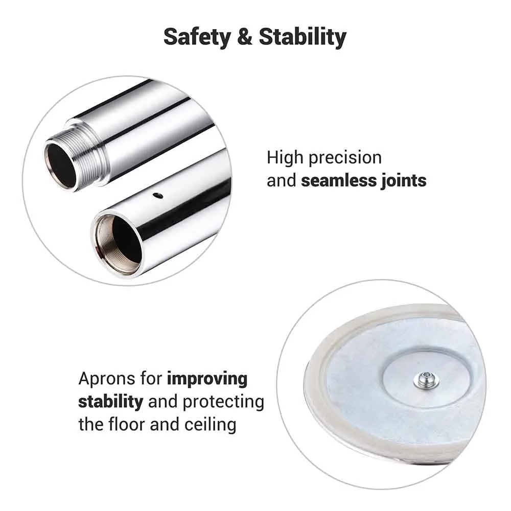 for Dancing Yescom Pole Home Exercise Cutting-edge software Supportive Fitness 10.8ft Pole Spinning