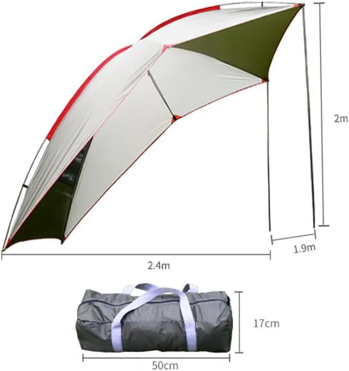 for Volkswagen Golf/ID.3/ID.4/Polo/Beetle/Bora Car Awning,Portable Awning Canopy Ventilation for Camping Vehicle Awning Instant Shelter for Camping,A White