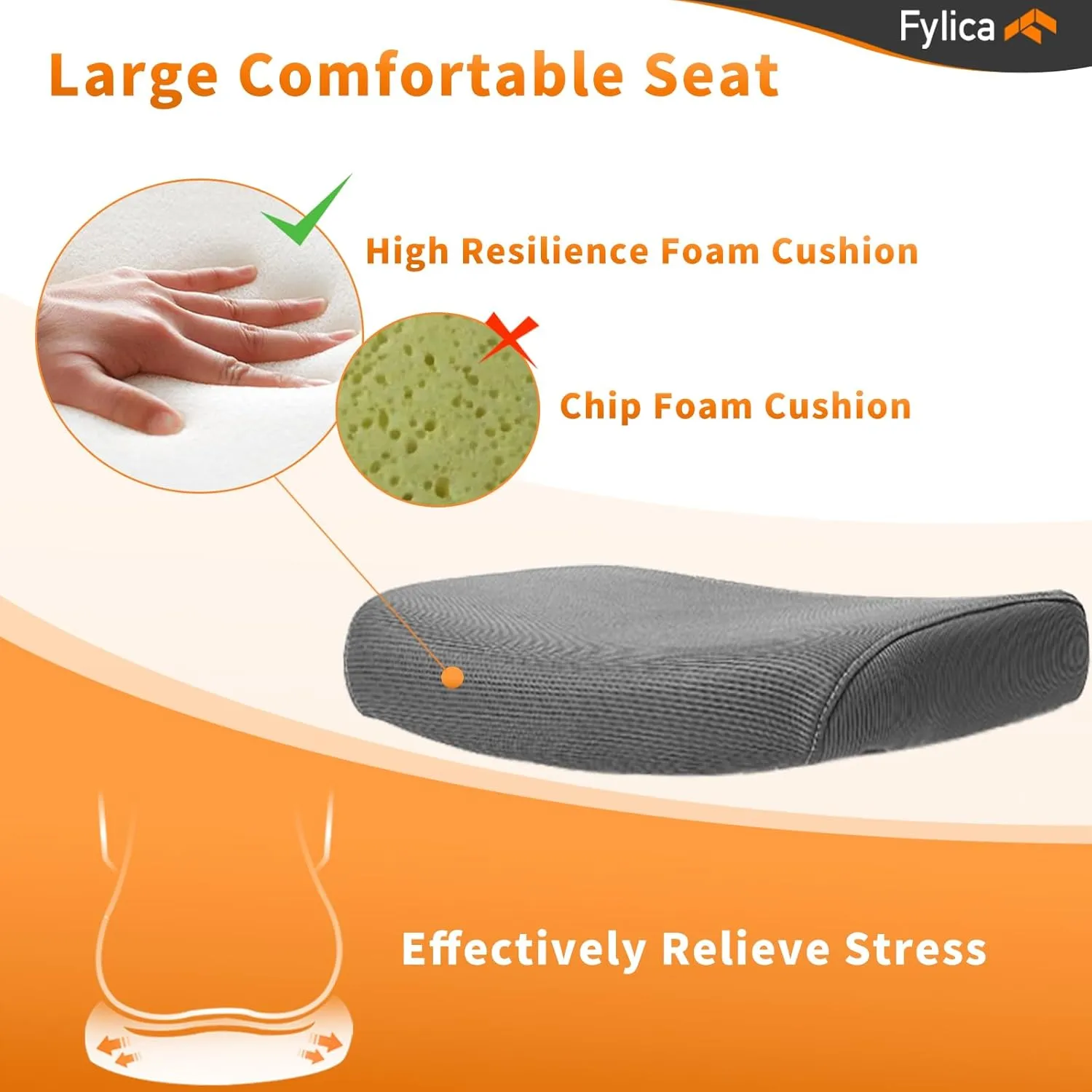 FYLICA Office Chairs No Wheels Conference Room Chair Breathable Mesh Upgraded Cushion and Sled Base, Mid Back Reception Chair No Armrests (1, Green)