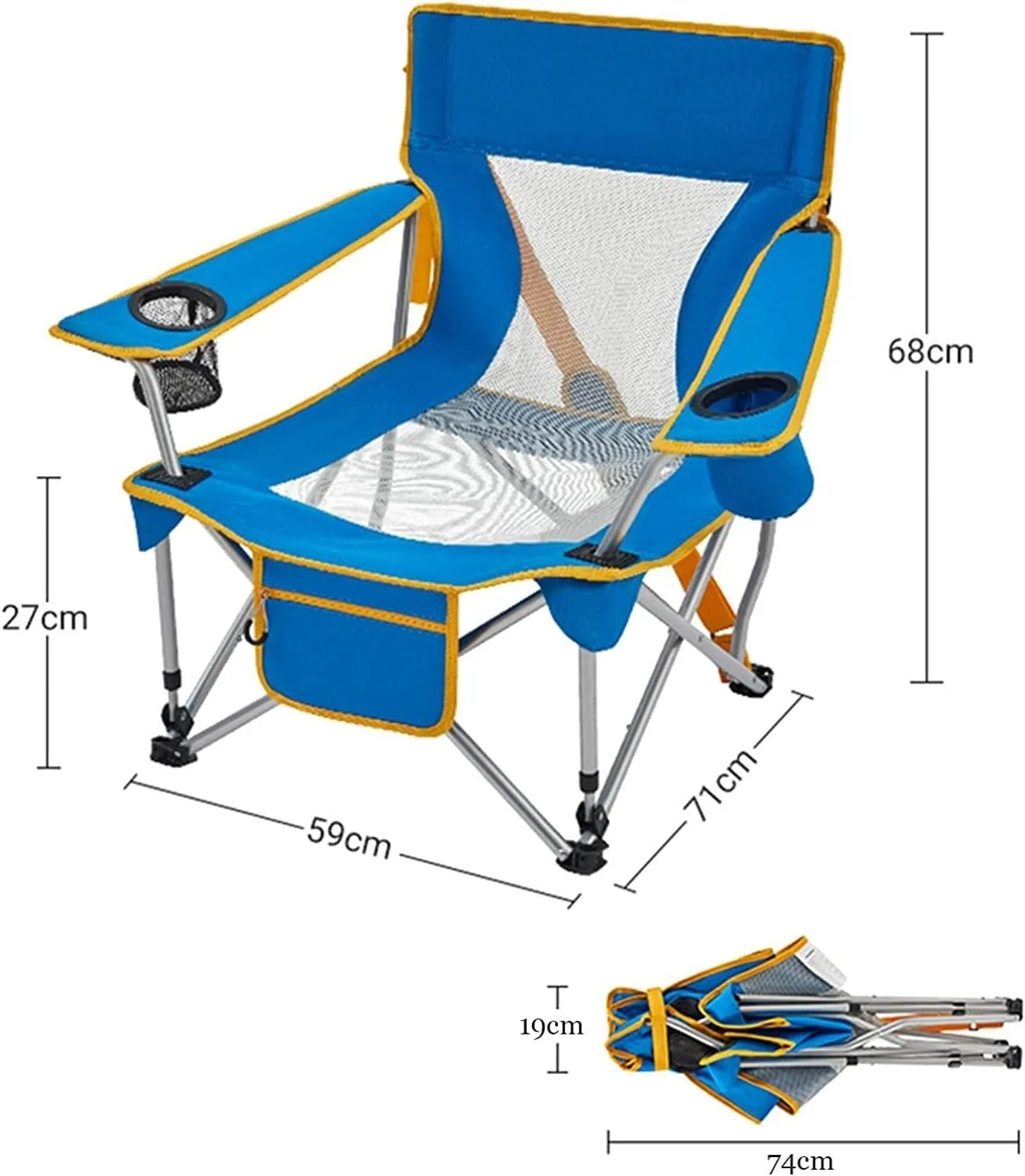 Gaming chair , Camping Chairs Outdoor Furniture Beach Chairs Outdoor Armchair Beach Deck Chairs Portable Leisure Seat Stool with Breathable Mesh, Comes with Storage Bag Folding Chairs Patio Chairs for
