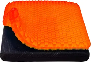 Gel Seat Cushion, Cooling seat Cushion (Super Large & Thick), Breathable Honeycomb Design Absorbs Pressure Points Seat Cushion, Gel Cushion for Office Chair, Home Car seat Cushion for Wheelchair