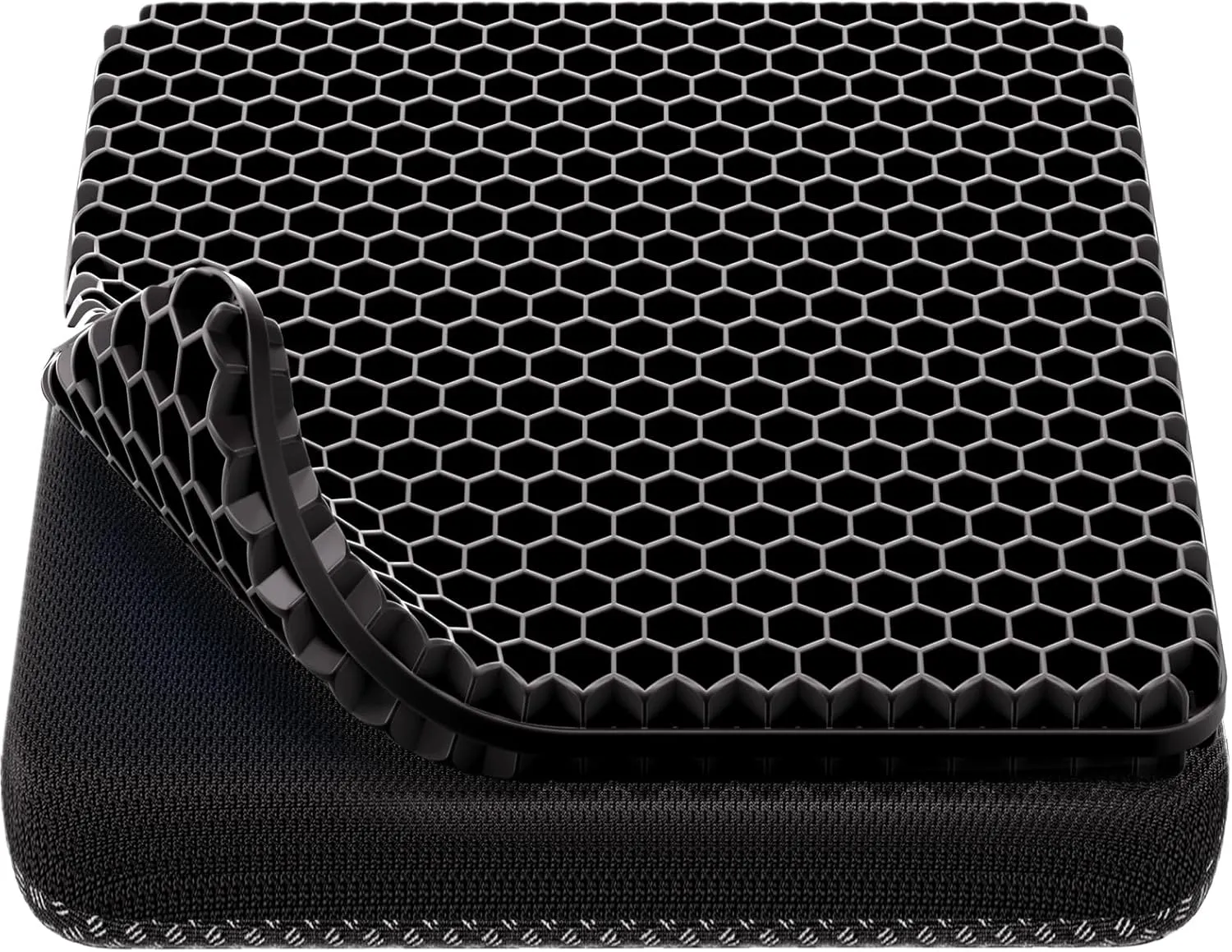 Gel Seat Cushion, Cooling (Super Large & Thick), Breathable Honeycomb Design Absorbs Pressure Points, Gel Cushion for Office Chair, Home Car seat Cushion for Wheelchair