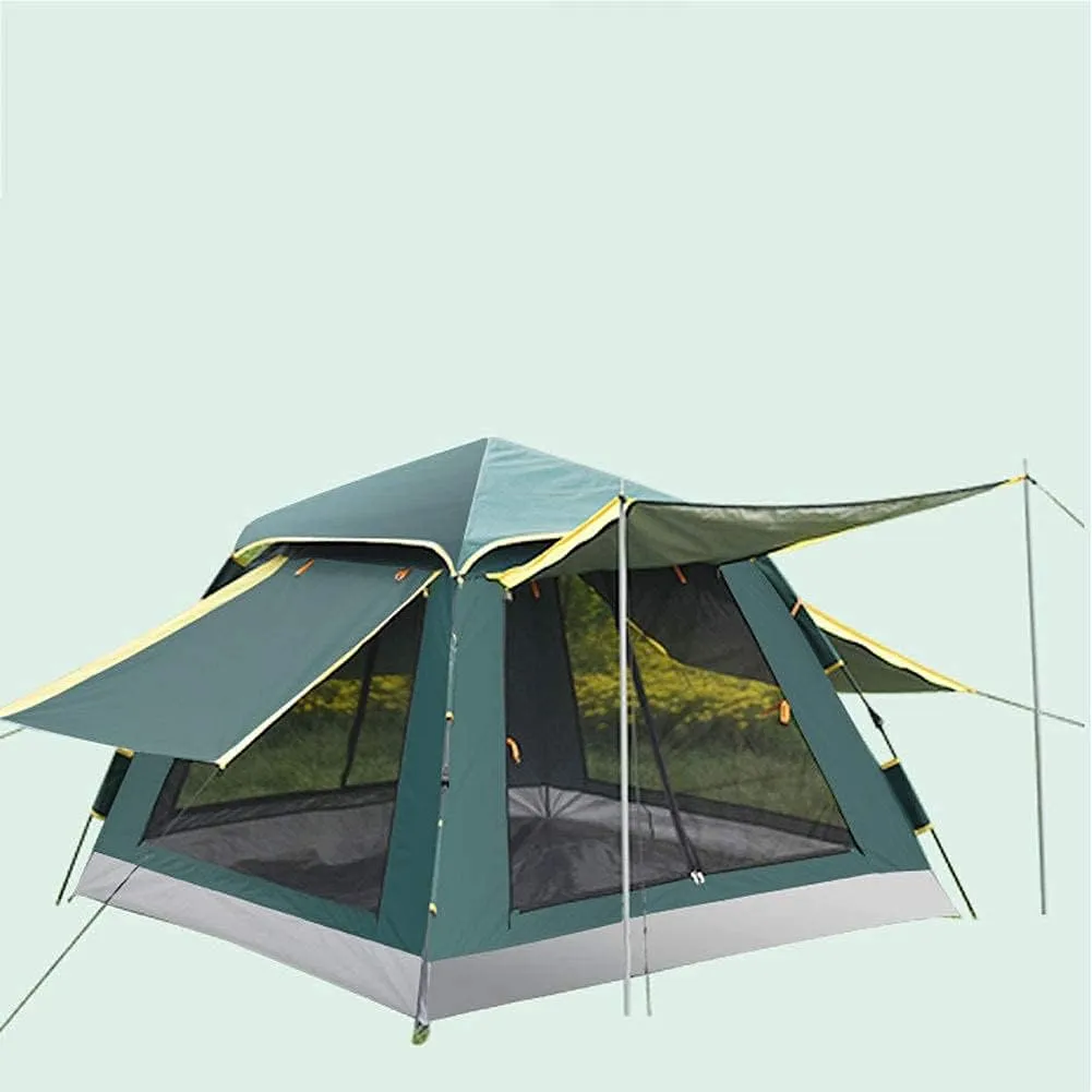 GeRRiT 3-4 Person Pop Up Tent Automatic Instant Camping Tent Quick Opening Waterproof Outdoor Tent 4 Season Travel Tent with Carry Bag for Hiking, Traveling or Beach