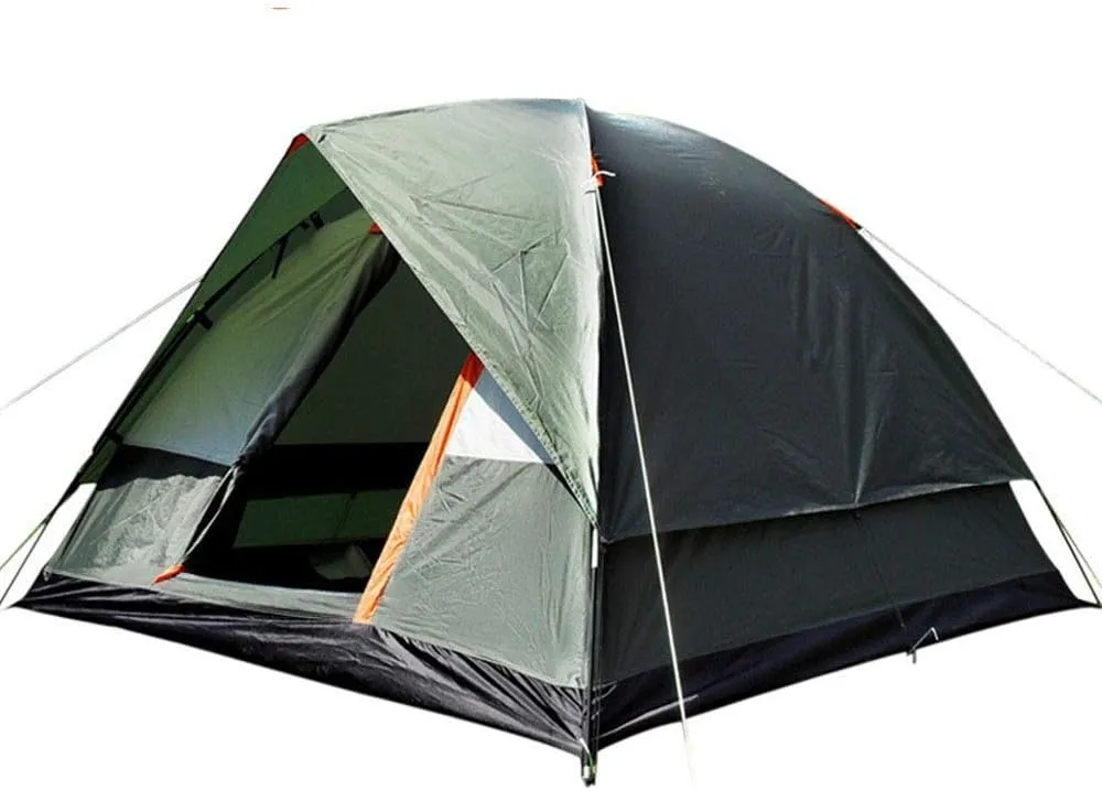 GeRRiT Tent Outdoor Storm-Proof Camping Tent 4-Person Double Deck Family Camping Travel Tent for Backpacking Fishing