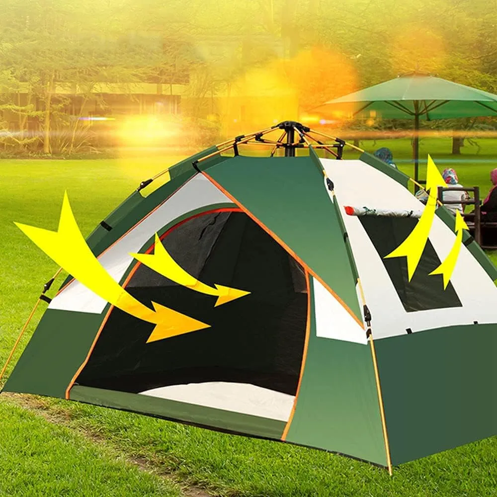 GeRRiT Tents Instant Pop up Family Camping for 2-3 3-4Persons, Quick Set up for Camping, Hiking, Fishing