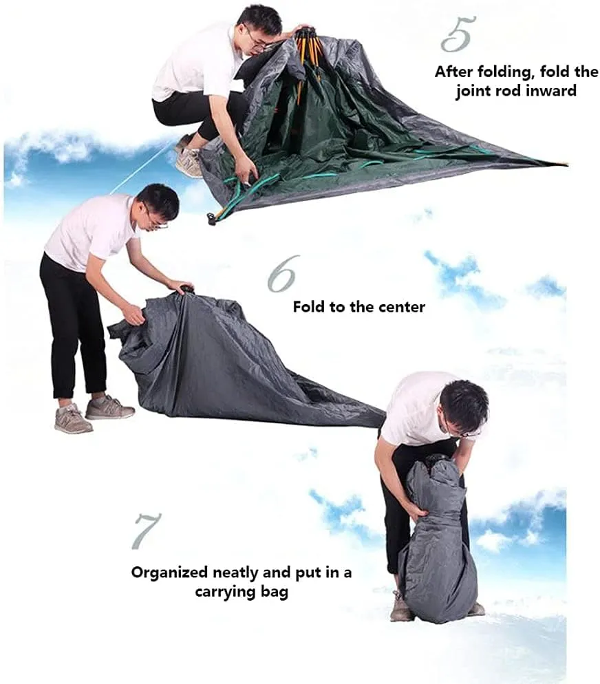 GeRRiT Tents Instant Pop up Family Camping for 2-3 3-4Persons, Quick Set up for Camping, Hiking, Fishing