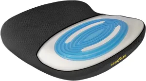 Goodyear Memory Foam Car Seat Cushion – Gel Seat Cushions for Office Chairs, Tailbone Pain Relief Cushion, Cooling Pillow, Slim Fit Car Seat