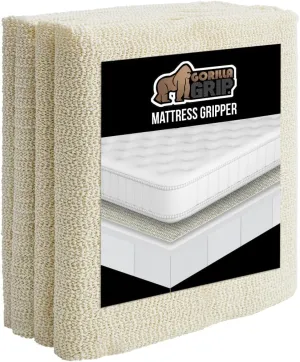 GORILLA GRIP Non Slip Mattress Gripper, Prevents Mattresses from Sliding and Holds Bed in Place, Pad Grips Beds, Sofa, Couch, Chair Cushions and Helps Keep Topper from Slipping, Easy Trim Pads, Full