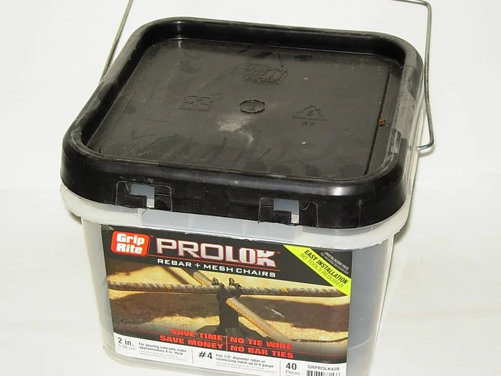 Grip-Rite GRPROLK42B, ProLok High Chair Bar & Mesh, #4-2", Black, Clamshell Packaged