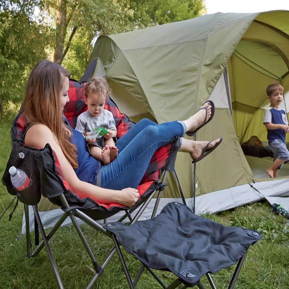 Guide Gear Oversized Club Camp Chair, 500-Lb. Capacity, Red Plaid