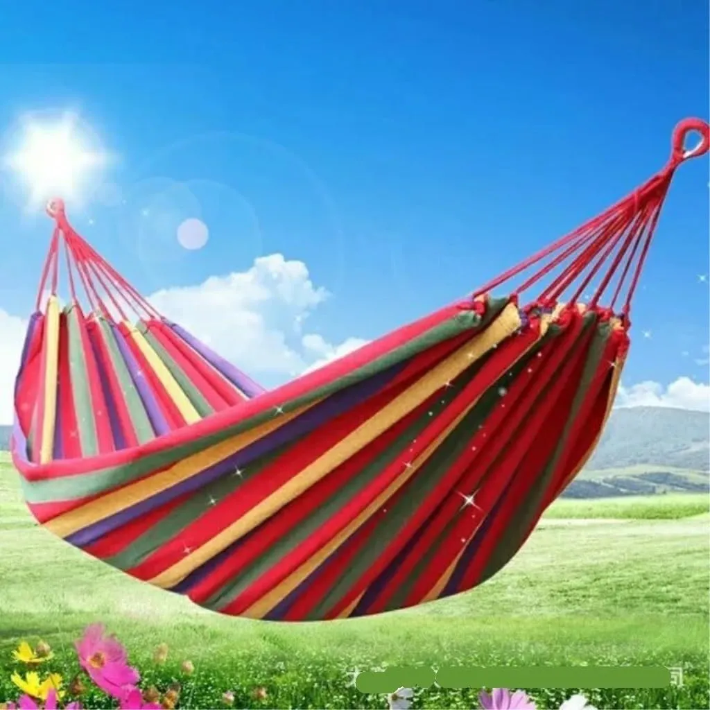 Hammocks Hammock Outdoor Home Double Hanging Chair Dormitory Bedroom Camping Picnic Camping Load-Bearing Fixed Camping Hammocks(Blue)