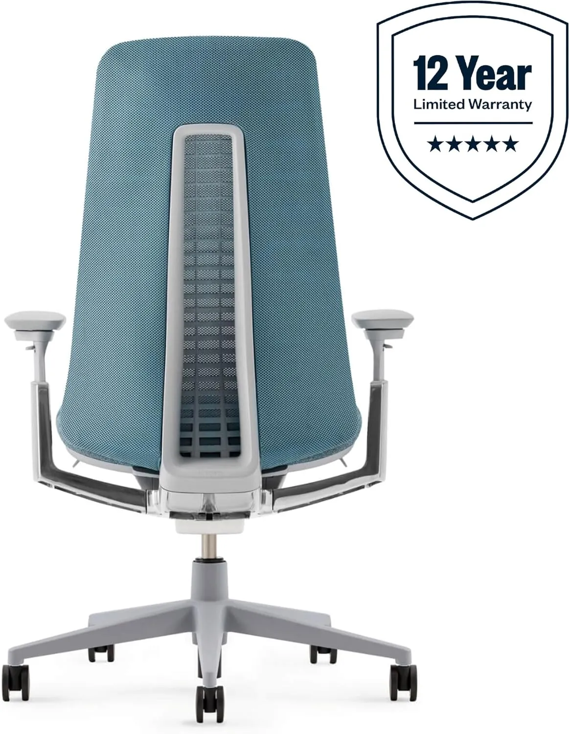 Haworth Fern Office Chair – Ergonomic and Stylish Desk Chair with Breathable Mesh Finish - Without Lumbar Support (Cornflower)