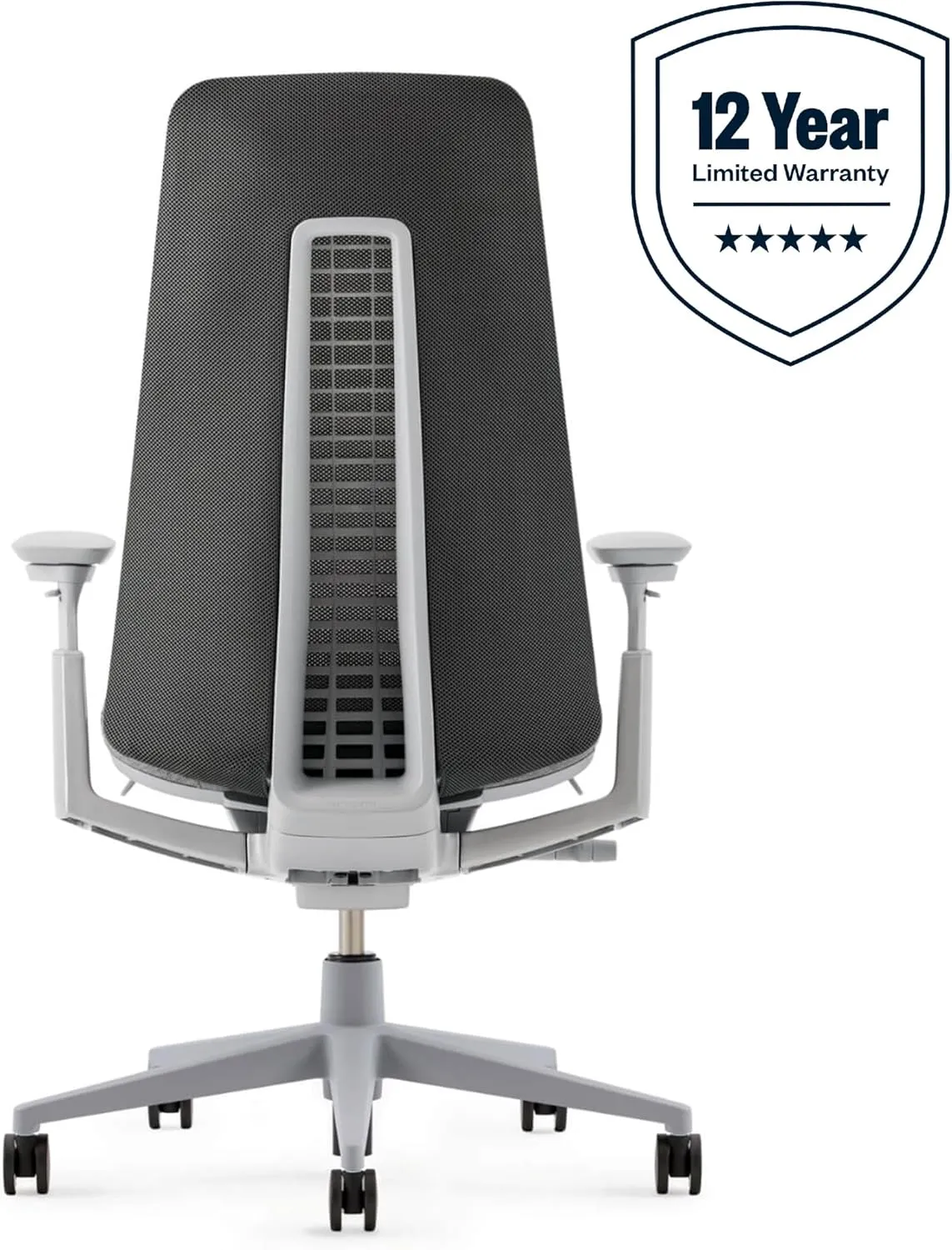 Haworth Fern Office Chair – Ergonomic and Stylish Desk Chair with Breathable Mesh Finish - Without Lumbar Support (River Rock)