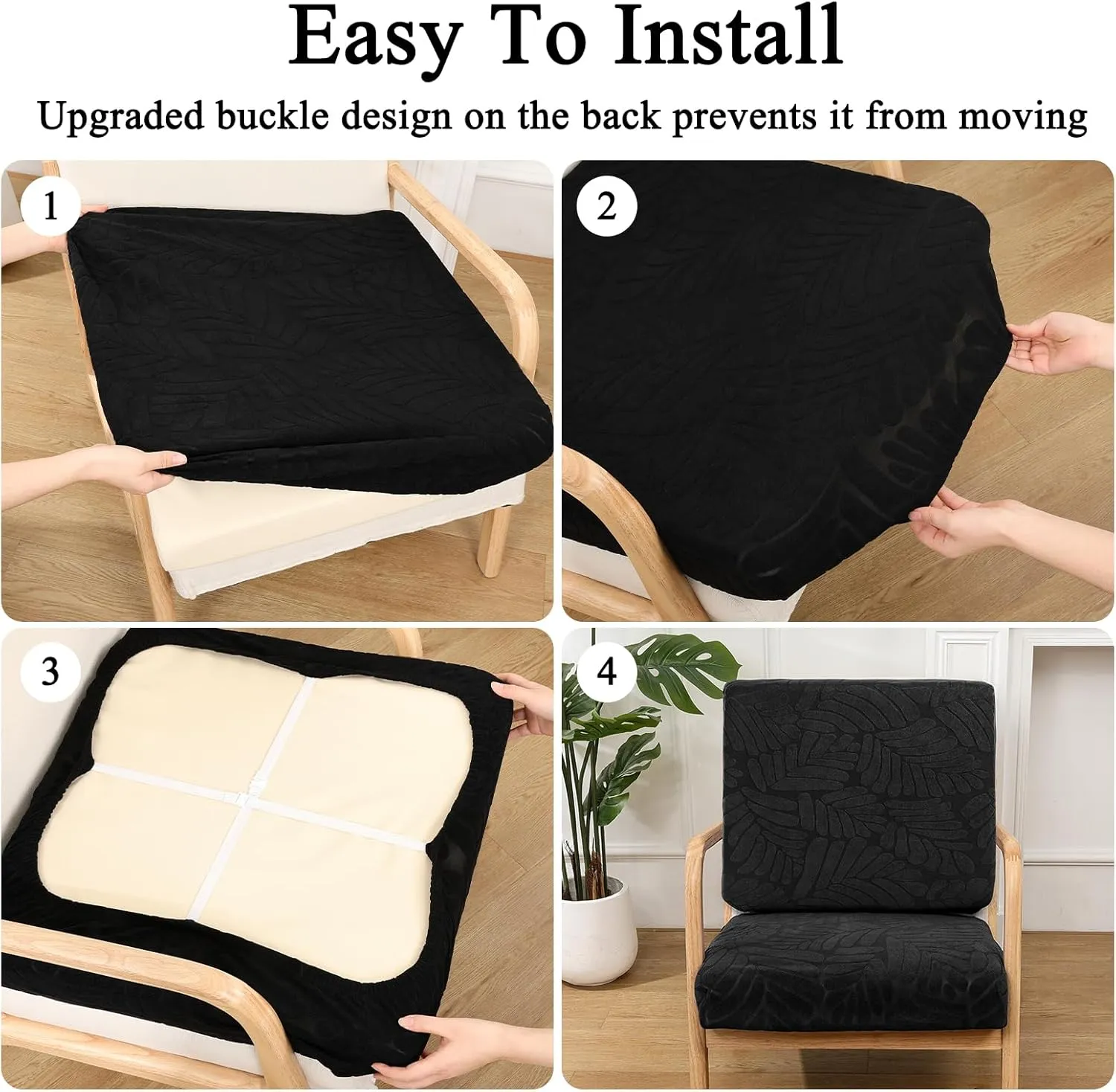 HEBE Outdoor Patio Cushion Covers Set of 10 Waterproof Stretch Seat Cushion Cover for Patio Furniture Clearance Outdoor Sofa Cushion Cover Replacement Couch Slipcovers Chair Seat Cover