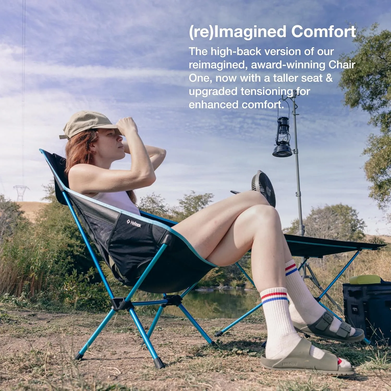 Helinox Chair One Highback (re) High-Performance Camping Chair, Black