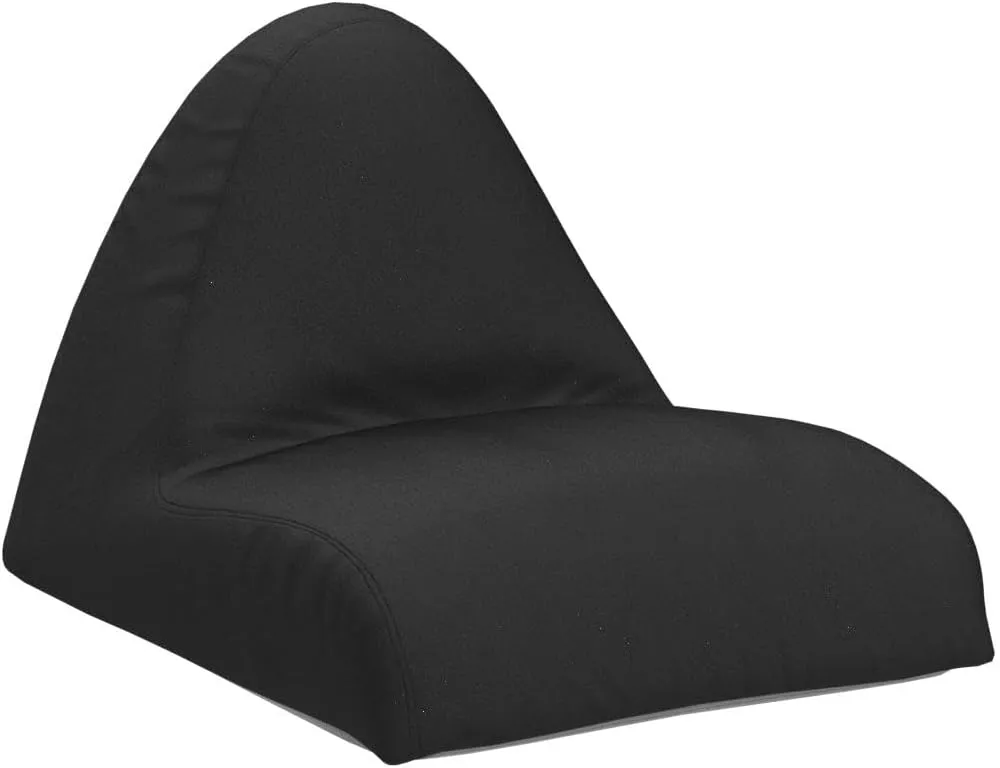 Homguava Bean Bag Chair Sofa Memory Foam Pre-Filled Bean Bag Chairs Stuffed Beanbag Sofa Lazy Bean Bag for Adults, Bean Bag Couch for Gaming, Reading & Relaxing(Linen, Black)