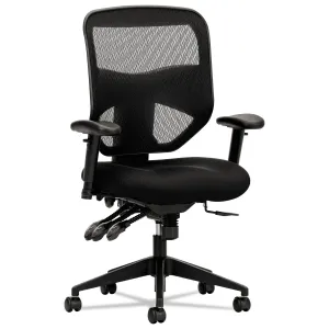 HON® Vl532 Mesh High-Back Task Chair, Supports Up To 250 Lb, 17" To 20.5" Seat Height, Black