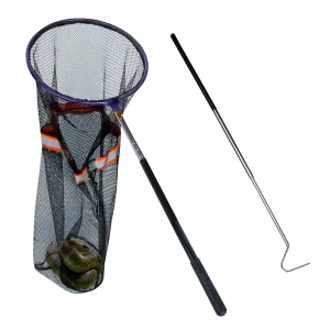 IC ICLOVER Snake Catcher Net   39" Collapsible Snake Hook, Snake Grabber Handling Tool, Reptile Catching Net with Telescopic Pole Stick, Best Tool Set for Moving Pick-Up Rattle Snakes Lizard Reptiles