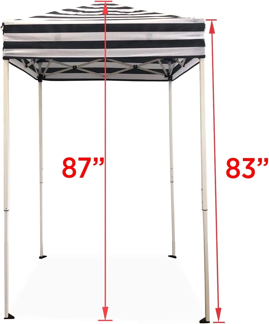 Impact 4'x4' Pop up Changing Dressing Room, Black and White