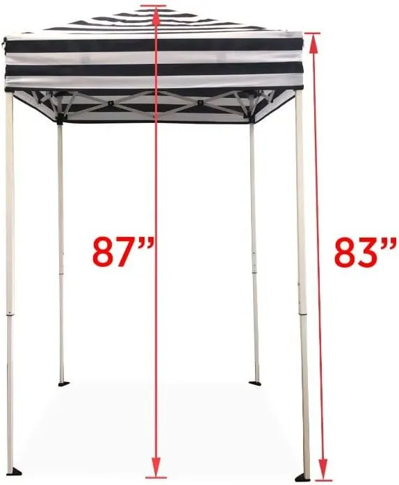 Impact Canopy 4' x 4' Portable Dressing Room, Navy Blue/White & ABCCANOPY Easy Canopy Weights, 4Pack (27LB)