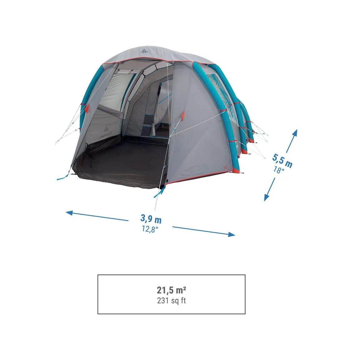 Inflatable Family Camping Tent 4 Person - Air Seconds 4.1