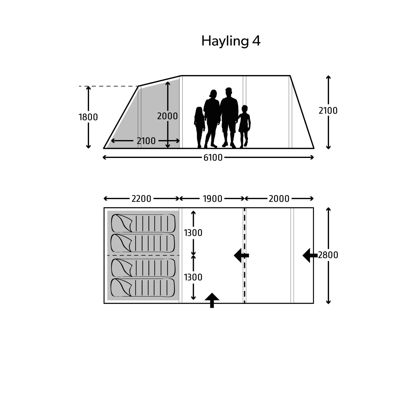 Kampa Hayling 4 Tent 2024