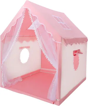 Kids Tent Play Tents for Toddler Children Indoor and Outdoor Large Pink Girls Princess Playhouse Castle with Windows Kids Room Furniture 47" L × 40" W × 52" H