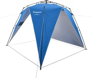 KingCamp Pop Up Canopy, Beach Tent for 6-8 Person 7.9' x 7.9' Outdoor Sun Shade with Detachable Sunshade for Camping, Beach, Garden & Backyard