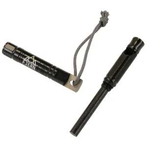 Kipinä Fire Starter & Whistle (Black/Silver)