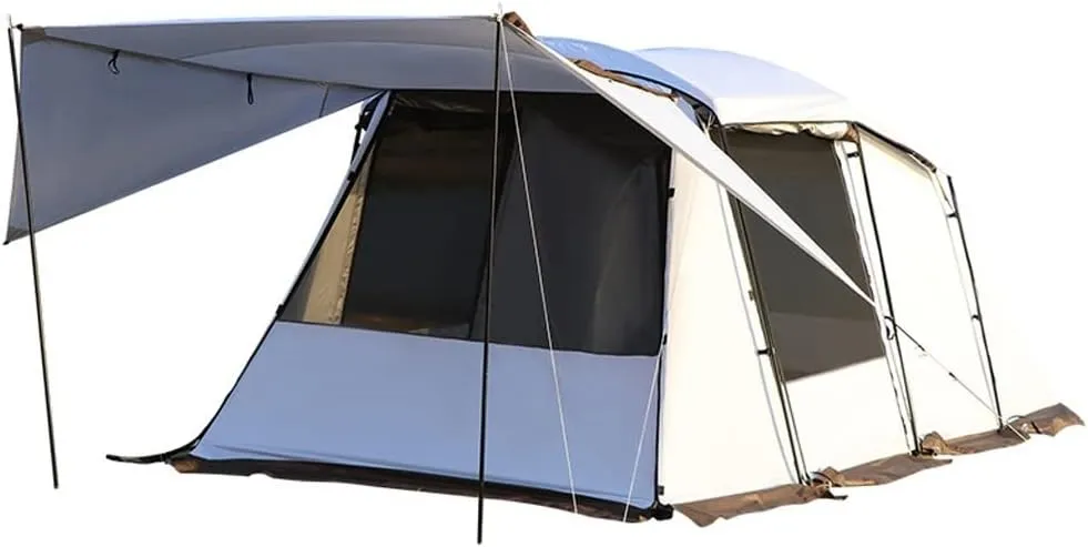 Large Space Tent Outdoor Camping Visitors 4-8 Family Travel Tours and Outdoor Mountaineering Camping Tents (D 240 * 140cm)