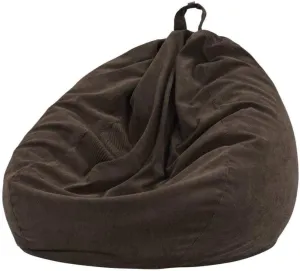 Lazy Sofa Cover Chair Cover with Inner Lining Warm Corduroy seat Lounger Bag Puff Sofa Tatami Living Room 70x80cm-brown_China