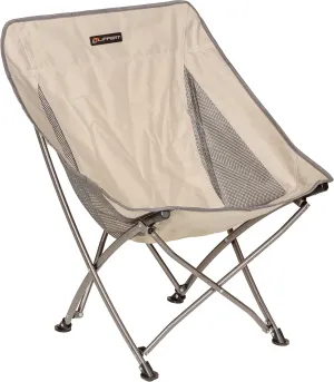 Lippert Baja Compact Folding Camping Chair, Sand 600-Denier Polyester Fabric, Breathable Mesh Sides, Fold-up Steel Frame, Innovative Scoop Design for Ultimate Comfort - 2022120582