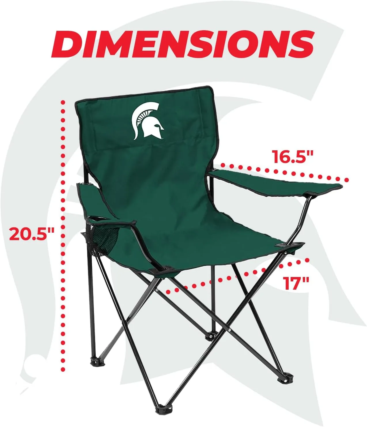 Logo Brands NCAA Unisex Quad Chair