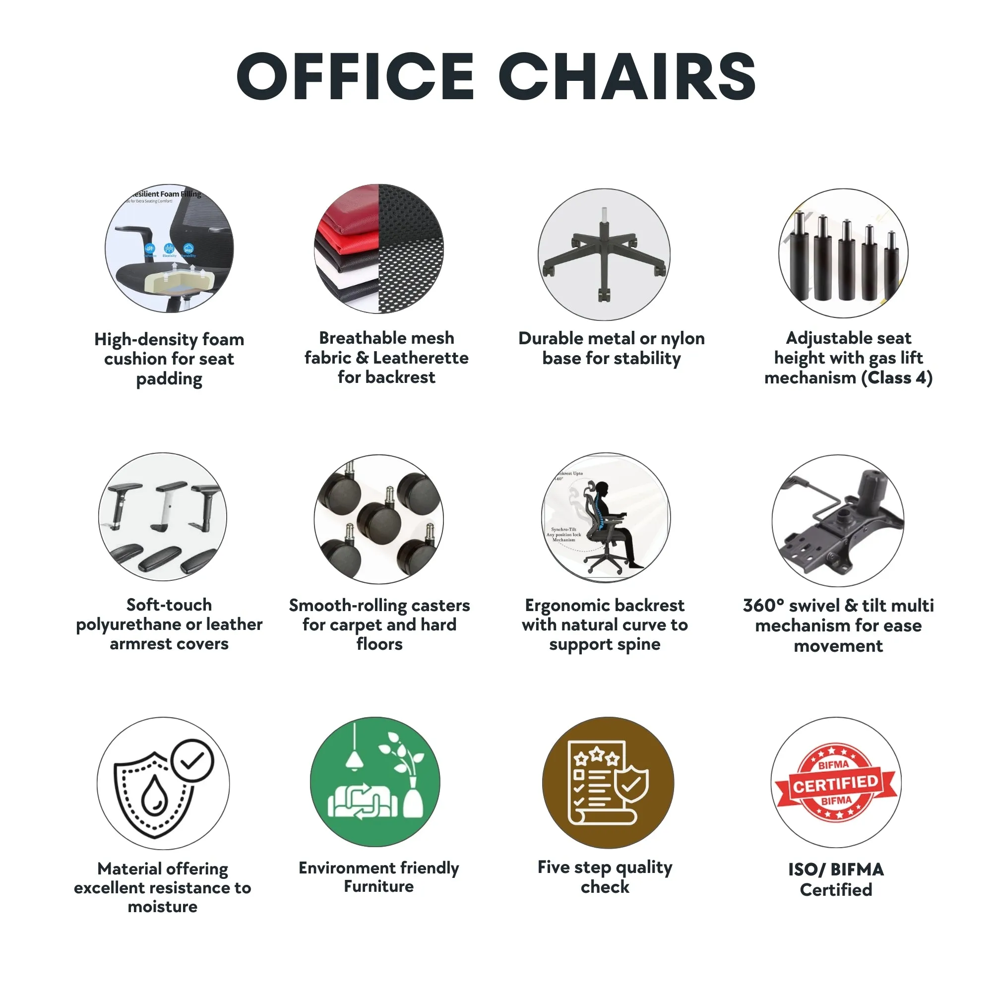 Low Back Executive Chair with Nylon Base