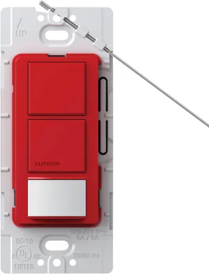 Lutron MS-OPS6-DDV-HT Maestro 6 Amp Single Pole Dual Sensing Switch Electrical Distribution Switcher, Hot