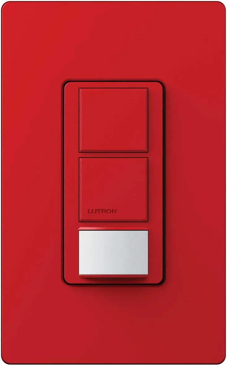 Lutron MS-OPS6-DDV-HT Maestro 6 Amp Single Pole Dual Sensing Switch Electrical Distribution Switcher, Hot