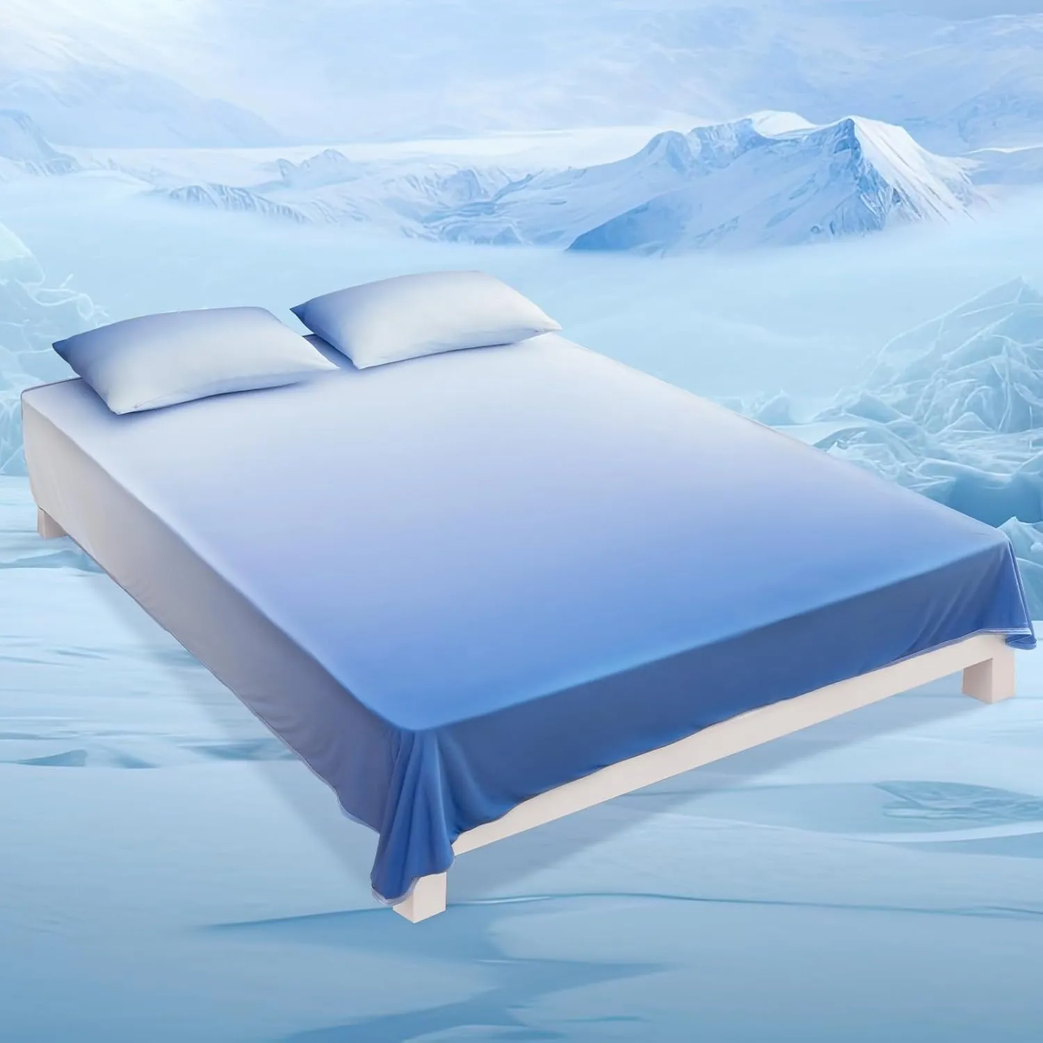 LUXEAR Gradient Cooling Blanket, Double-Sided Q-Max>0.5 Arc-Chill Summer Cold Blanket for Bed Sofa Chair Travel, Absords Heat to Keep Body Cool for Hot Sleeper & Night Sweats Adult Kids - 79"x86"