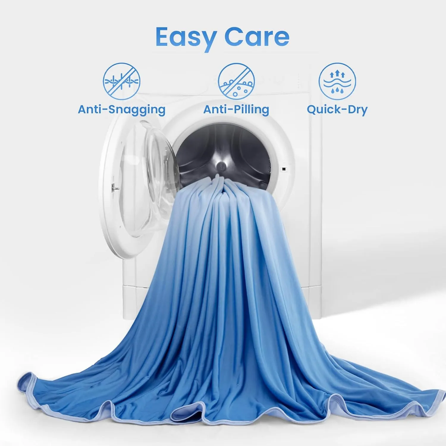LUXEAR Gradient Cooling Blanket, Double-Sided Q-Max>0.5 Arc-Chill Summer Cold Blanket for Bed Sofa Chair Travel, Absords Heat to Keep Body Cool for Hot Sleeper & Night Sweats Adult Kids - 79"x86"