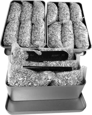 Magnesium Fire Starter Kit with 3.15" Ferro Rod, Multi-Tool Striker & 6-Pack Shavings – Waterproof Tin Box for Camping, Hiking, Survival