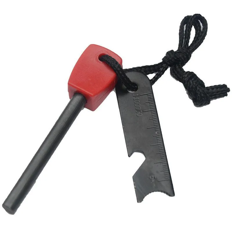 Magnesium Flint Rod Stone Fire Starter Lighter Emergency Survival Camping Hiking
