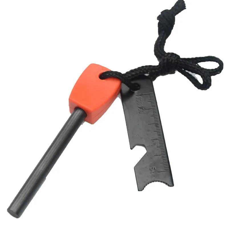 Magnesium Flint Rod Stone Fire Starter Lighter Emergency Survival Camping Hiking