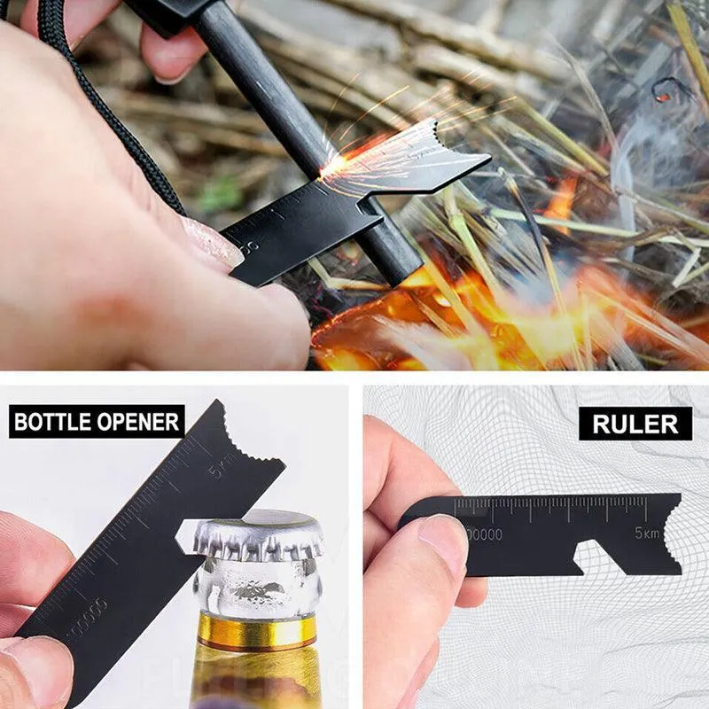 Magnesium Flint Rod Stone Fire Starter Lighter Emergency Survival Camping Hiking