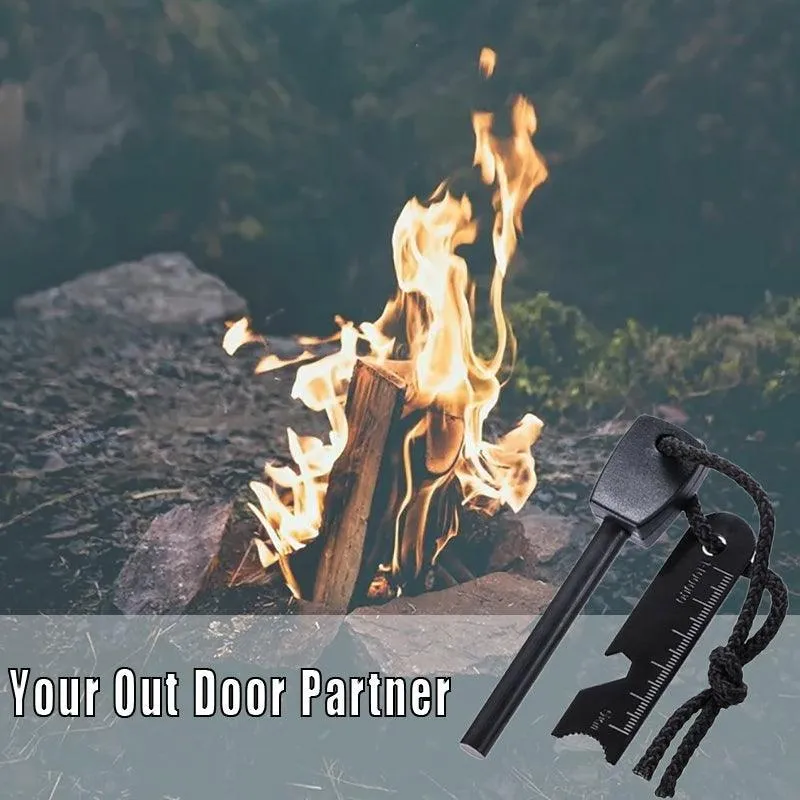 Magnesium Flint Rod Stone Fire Starter Lighter Emergency Survival Camping Hiking