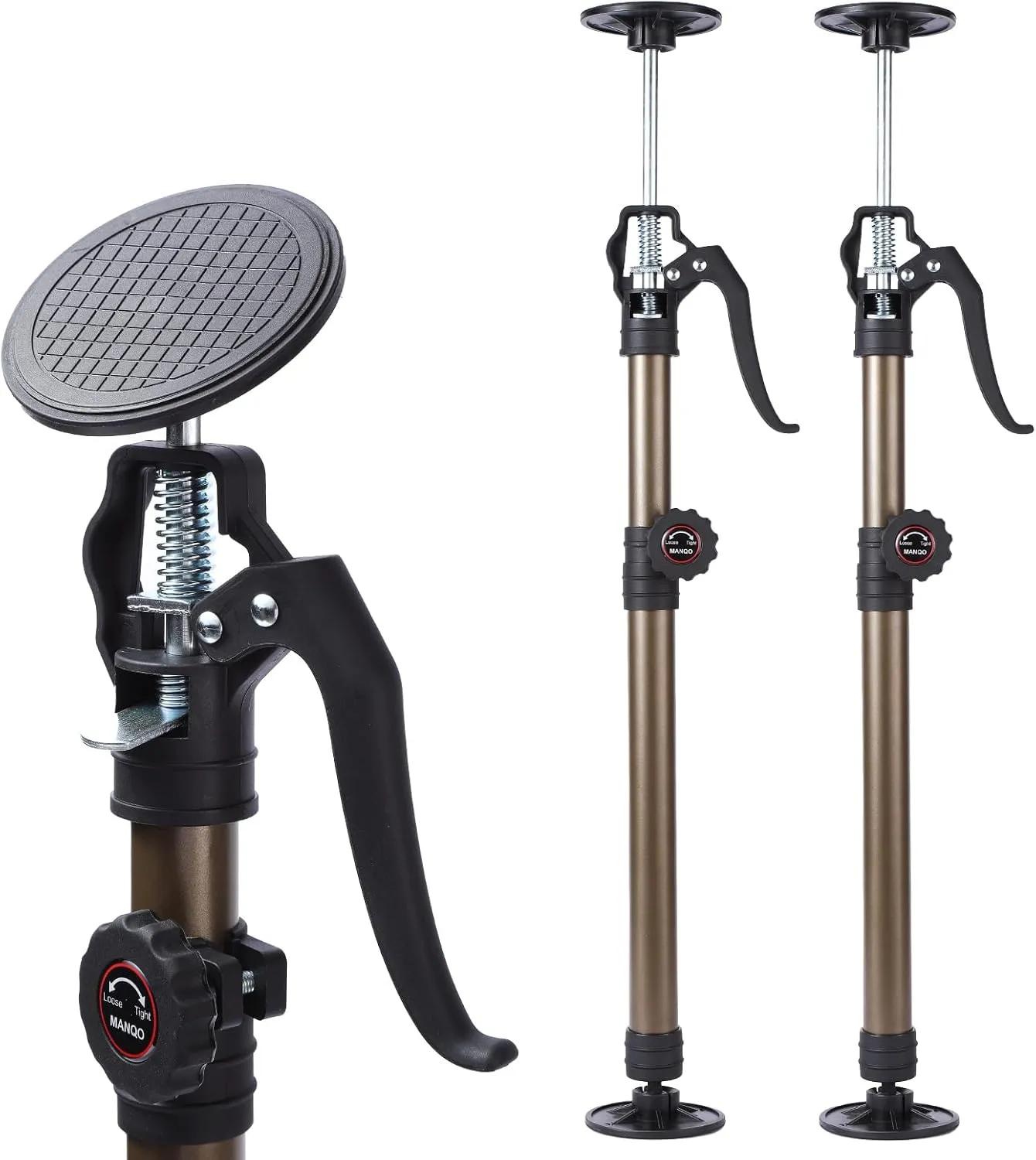 MANQO Cabinet Jack for Installing Cabinet，Adjustable Support Pole，3rd Hand Support System，Extend from 19.29 inch to 43.30 inch,Supports up to 132 lbs for Drywall 2Pcs Set (Patent Design)