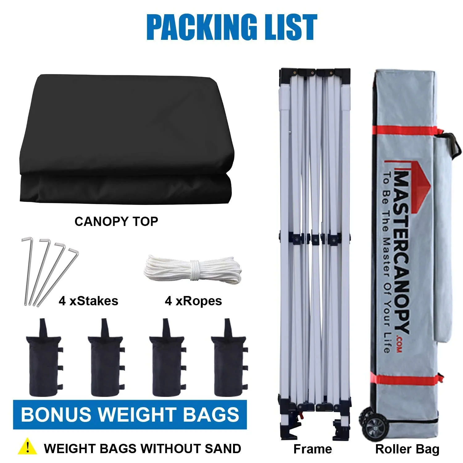 MASTERCANOPY Pop Up Canopy Tent Commercial Grade 10x15 Instant Shelter (Black)